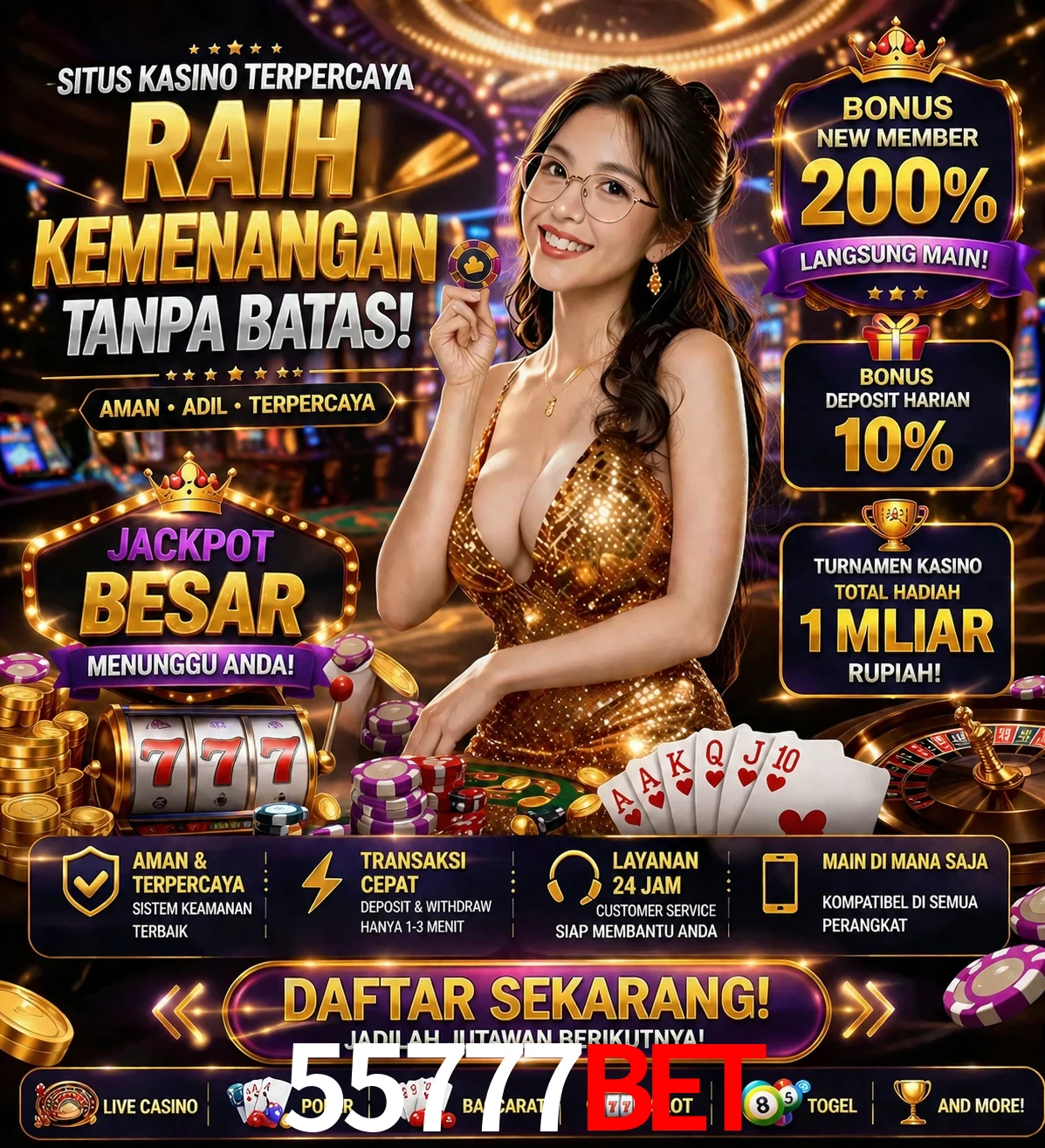 Roleta e blackjack 55777bet